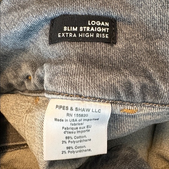 Veronica Beard Logan slim straight extra high rise jeans - Picture 5 of 8